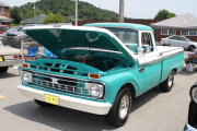 Teal and White Ford Truck
